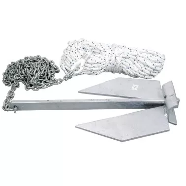 4WATER Flat Anchor Kit with Chain & Rope