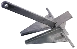Allpa Hot-Dip Galvanized Danforth Plate Anchor