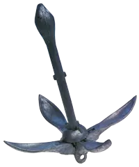 Allpa Hot-Dip Galvanized Steel Folding Grapnel Anchor