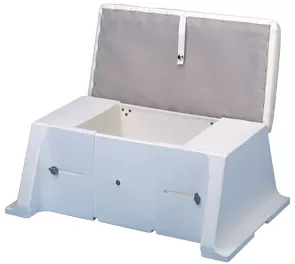 Allpa Polyethylene Bench With Adjustable Width, Complete With Padded Cushion