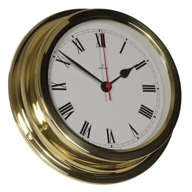 Altitude Quartz Clock Brass Roman Ø224 mm