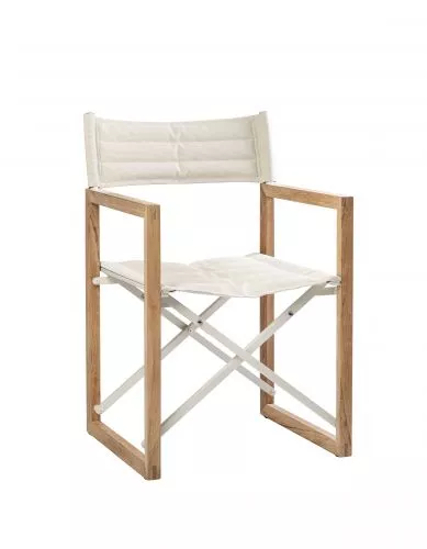 ARC Marine Director's Chair The Square Teak Linen