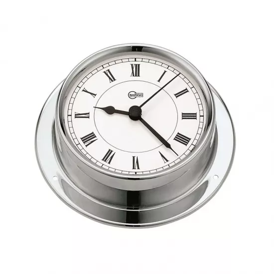 BARIGO 683CR Chrome Ship's Clock ø85 mm