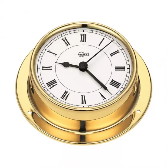 BARIGO 683MS Brass Ship's Clock ø110 mm