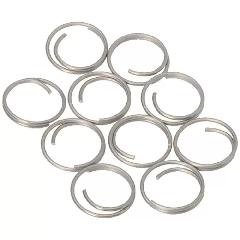 Barton Stainless Steel Large Split Rings - 14mm - 10-Pack