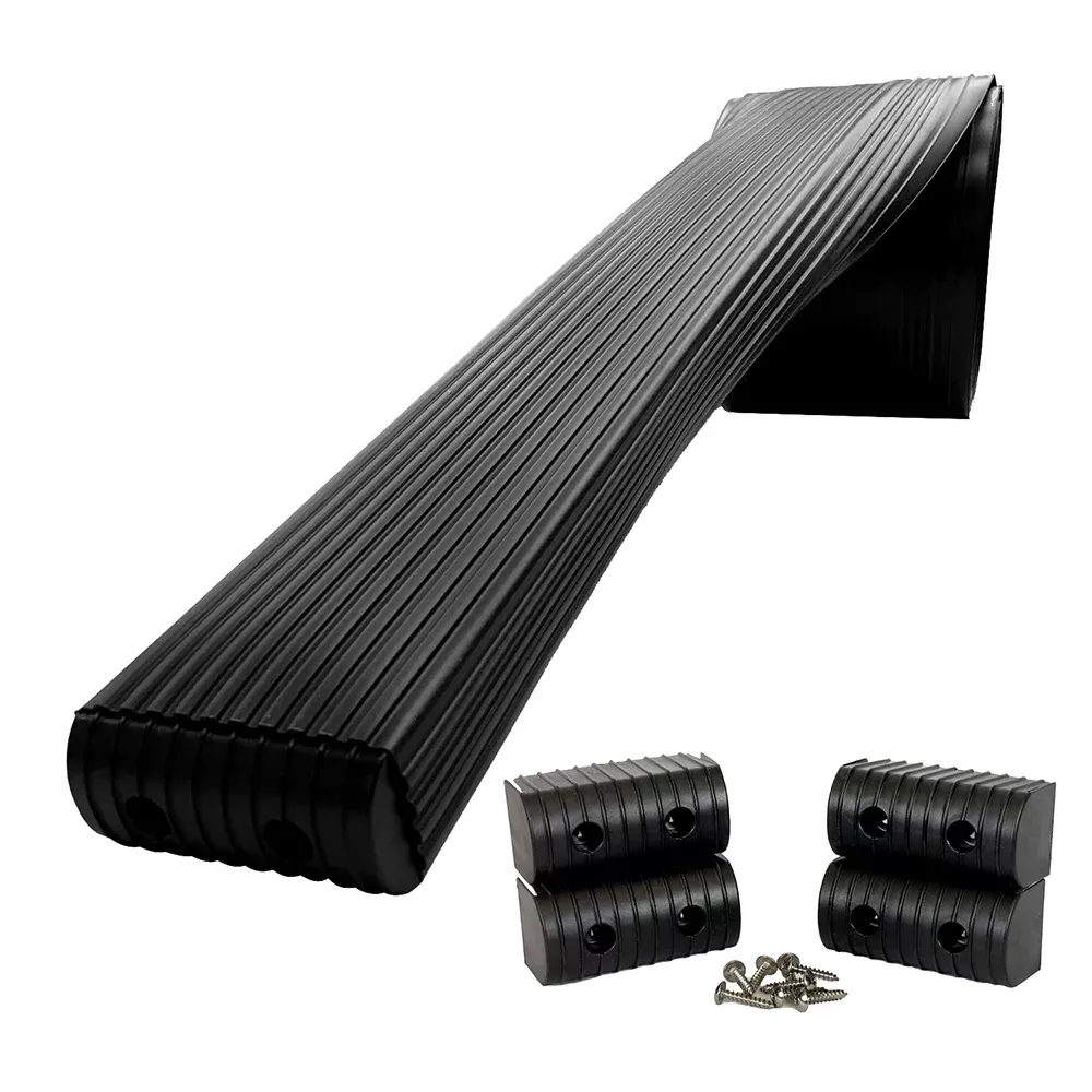 Caliber BunkWrap Kit - Black 16' x 2" x 4" Roll + 4 Caps + HRDW Roll + 4 EndcapsStainless Steel Hardware