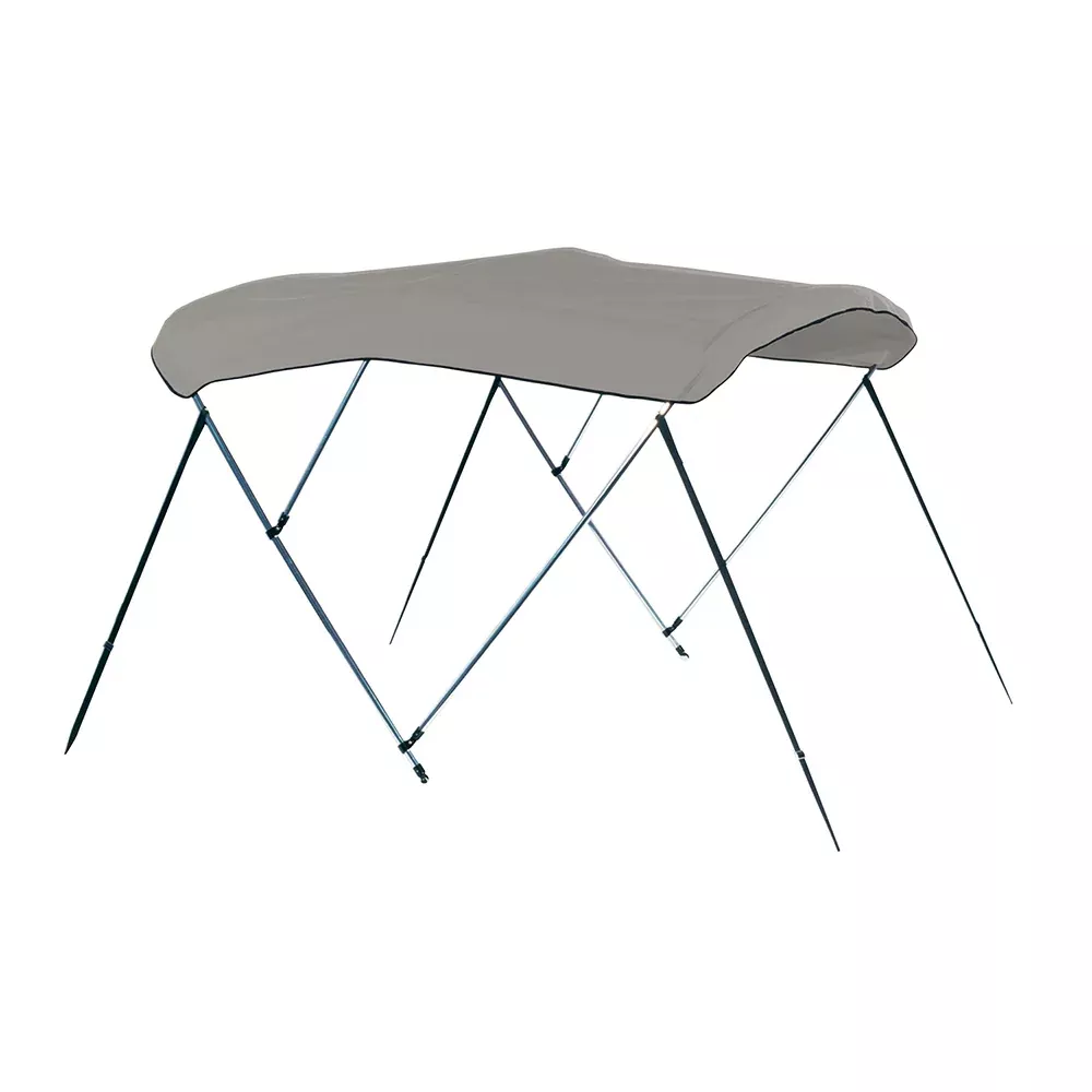 Carver 3 Bow 4669U Bimini Top with Boot - Cadet Grey Acrylic