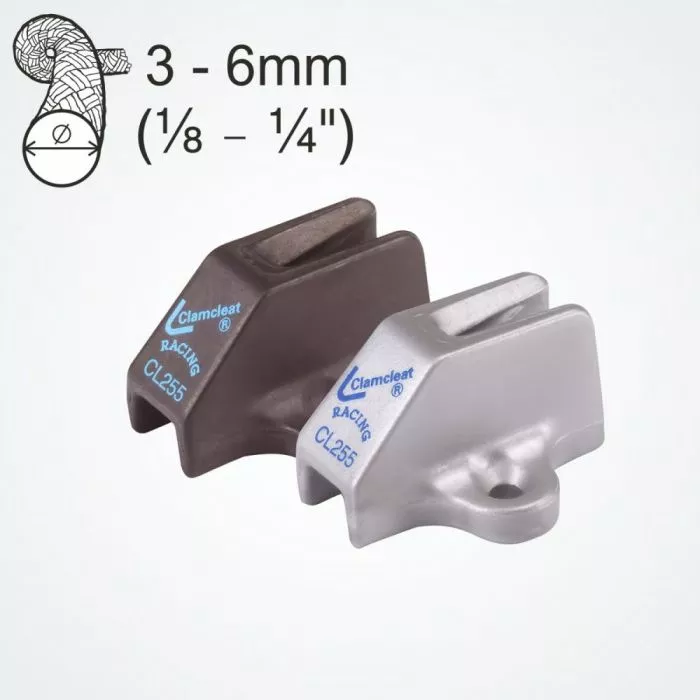 Clamcleat CL255 Omega Cleats for 3–6 mm Rope
