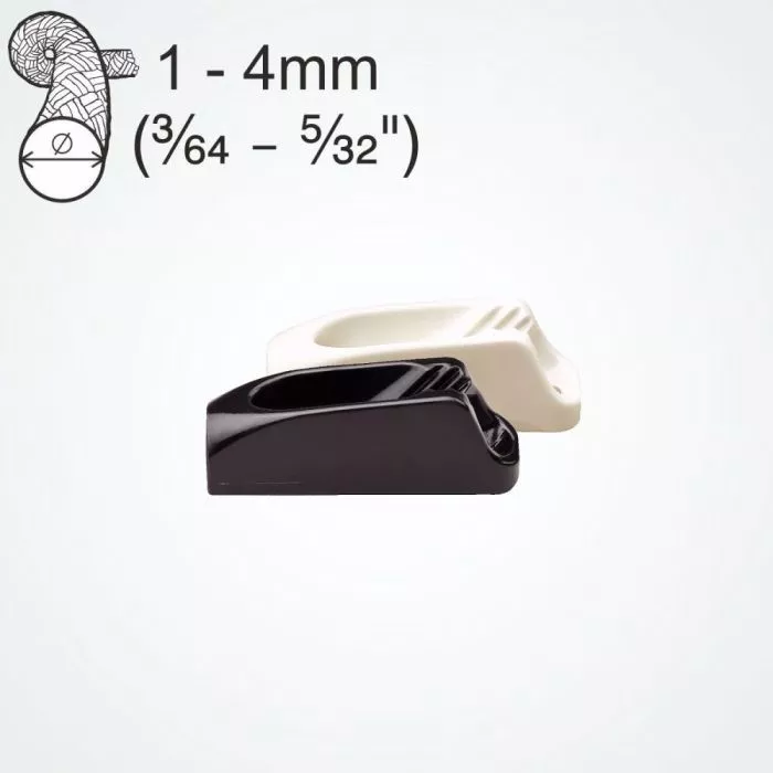Clamcleat CL263 Micros Nylon Cleats for 1–4 mm Rope, 2 pcs