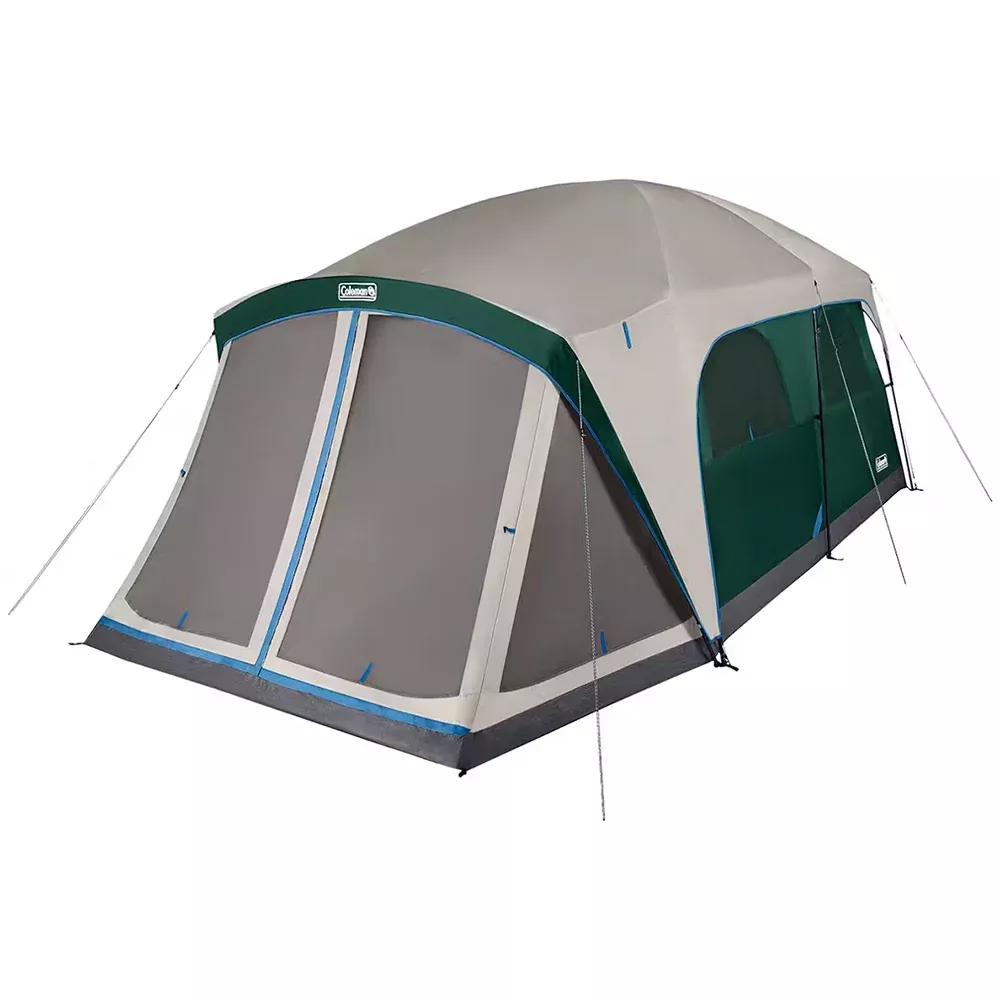 Coleman 12-Person Skydome Camping Tent w/Screen Room - Evergreen
