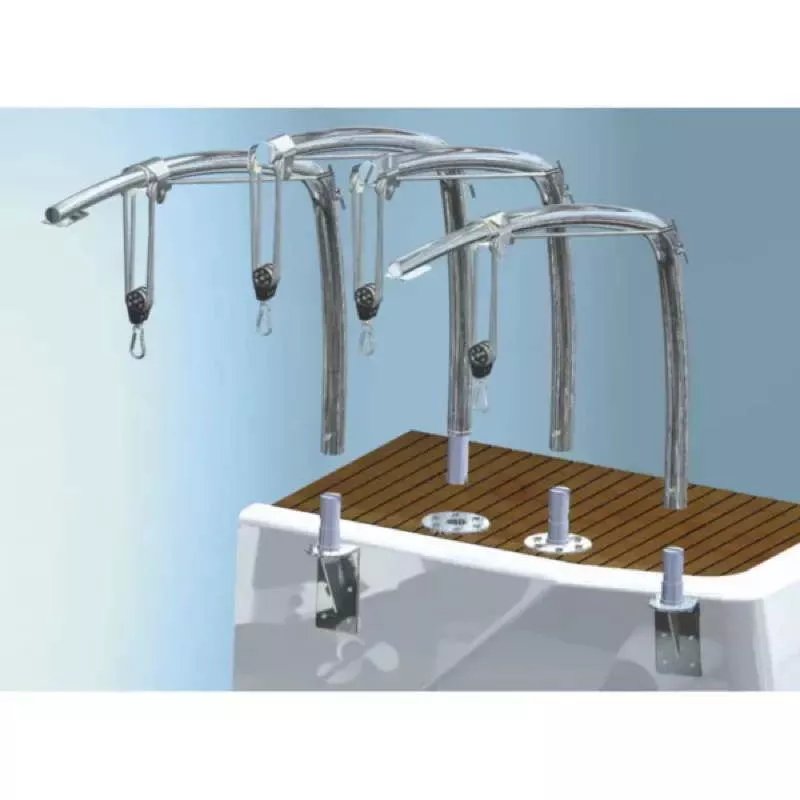 Cooney Davit With Slider 75kg Flush Deck Mounting