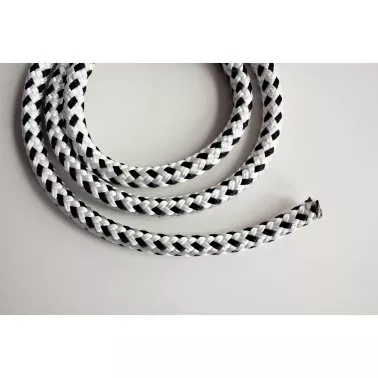 Corderie Lancelin 16-Plait Polyester Mooring Rope White/Black