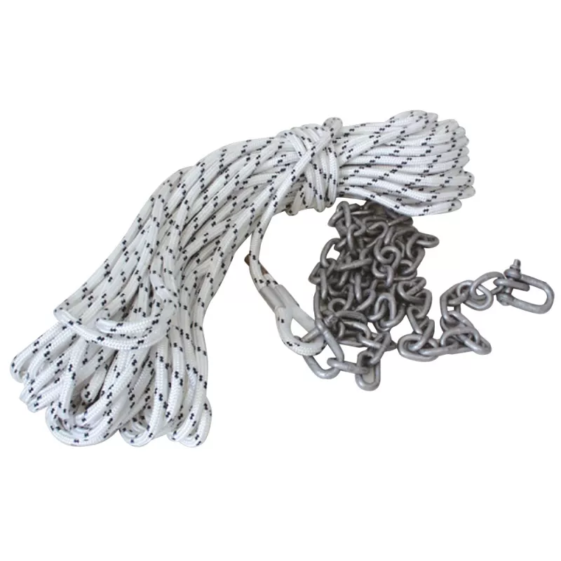 Douglas Marine Anchor Rope Sets with Galvanized Chain Ø 8-10 mm
