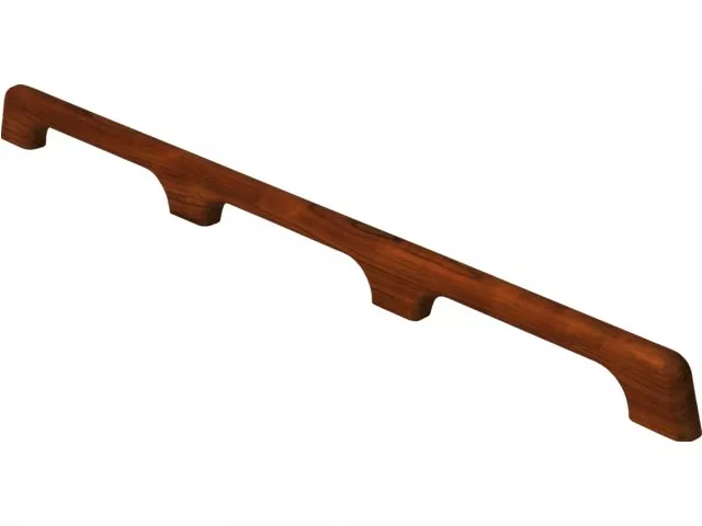 Eude Handrail 3-Loop Teak