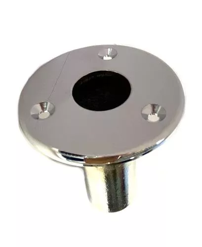 Flagpole Holder 25mm Built-In Round Straight