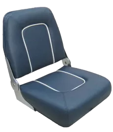 Folding Upholstered Boat Chair 'Coach', Blue
