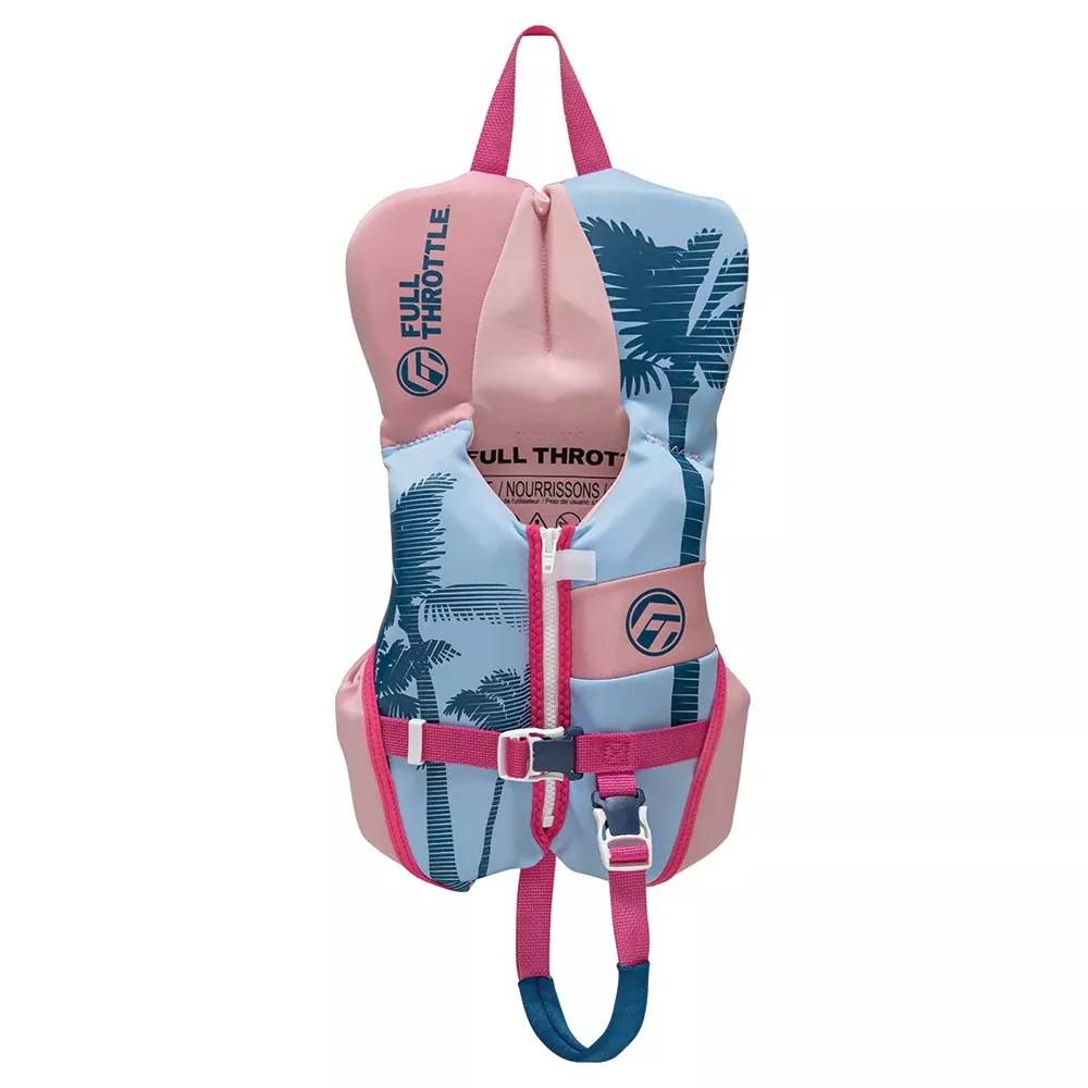 Full Throttle Infant Rapid-Dry Flex-Back Life Jacket - Pink
