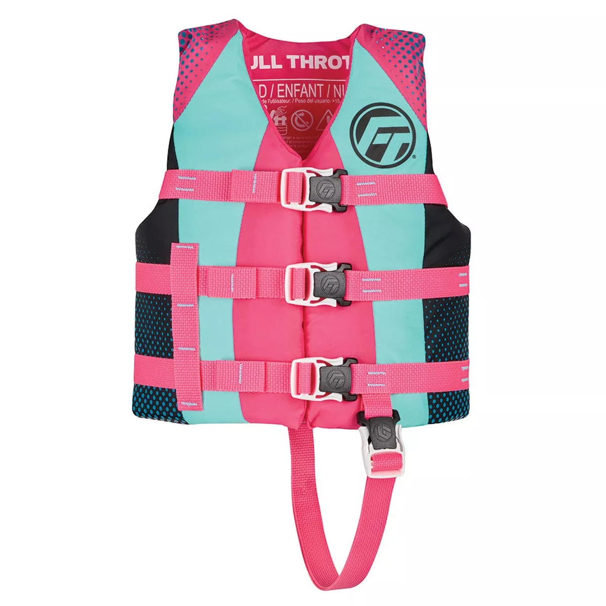 Full Throttle Nylon Life Jacket - Child - Pink