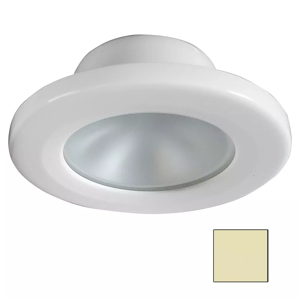i2Systems Apeiron Screw Mount Light - Round - Warm White/White Finish