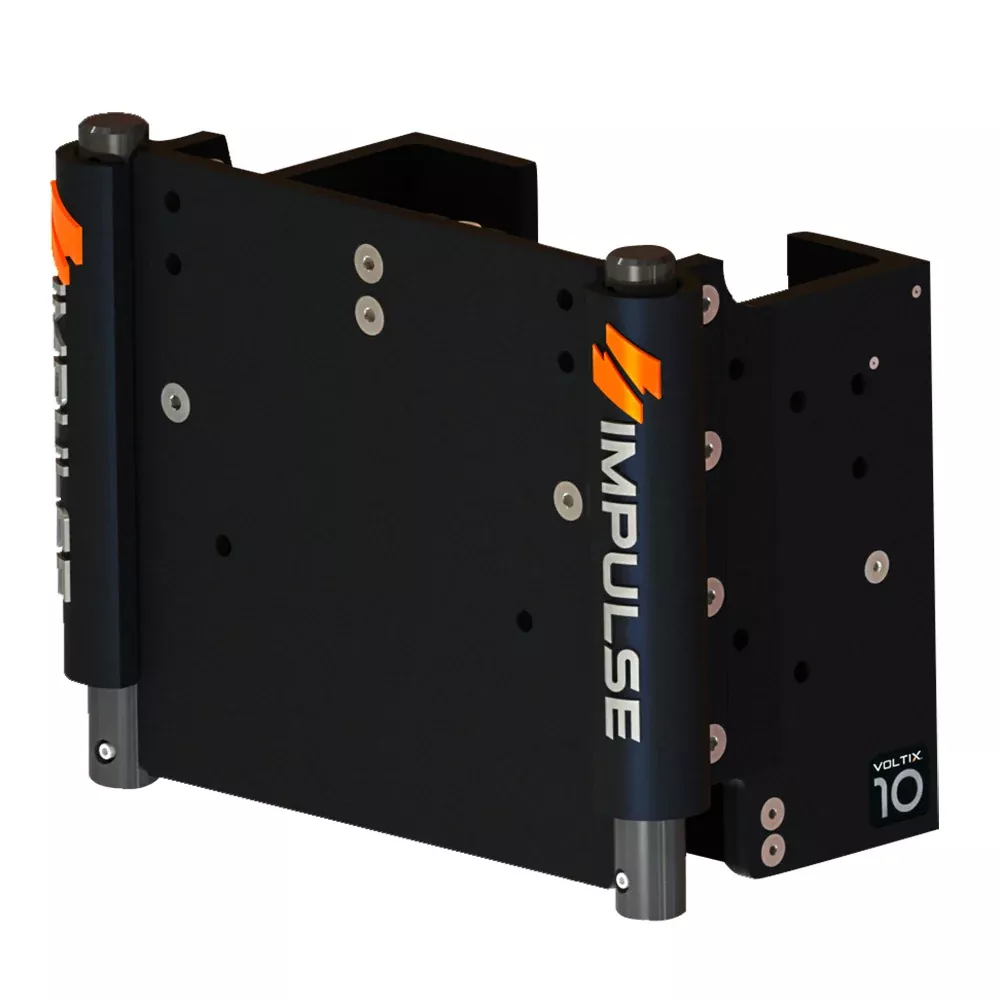 IMPULSE 10" Set Back Electric Jack Plate w/Standard Control - Black Anodize [75072-B]