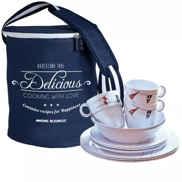 Marine Business Regata Dinnerware Set for 6 People (24 pcs + Basket)