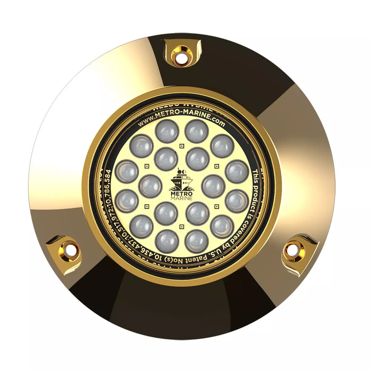 Metro Marine High-Output Submersible Underwater Light w/Intelligent Monochromatic LEDs - White, 90 Beam
