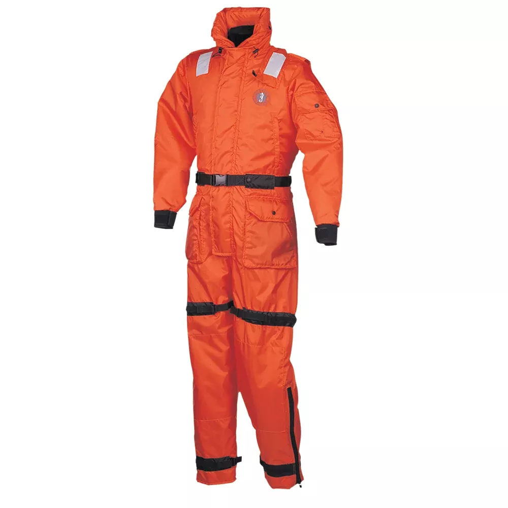 Mustang Deluxe Anti-Exposure CoverallWork Suit - Orange - Small [MS2175-2-S-206]