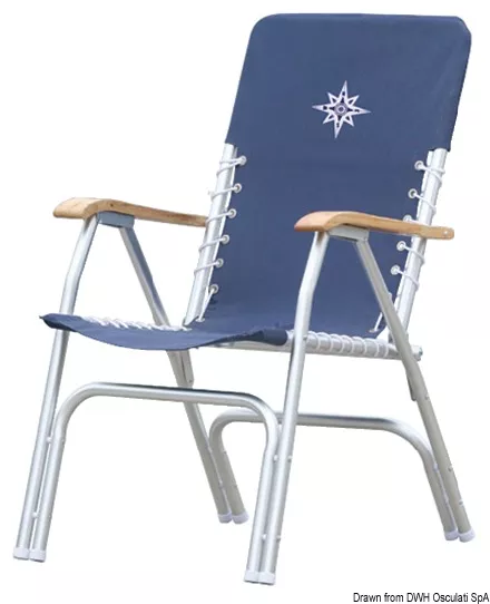 Osculati 48.353.05 - Deck Folding Chair, Navy Blue