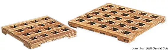 Osculati 71.324.20 - ARC Teak Grating Countertop 200×200 mm