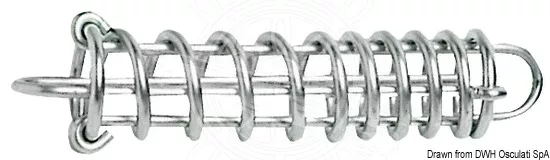 Osculati Progressive-Load Stainless Steel Mooring Spring – Variable Pitch