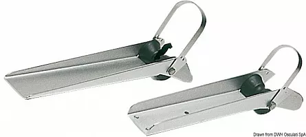 Osculati Straight Stainless Steel Bow Roller with Fairlead