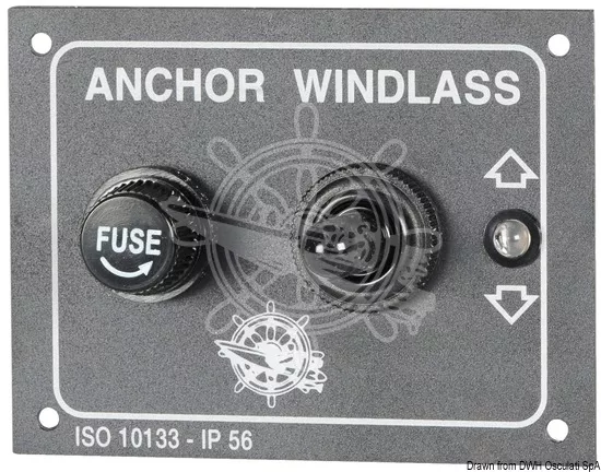 Osculati Windlass Control Panel with Spring-Return Up/Down Switch - 02.341.00