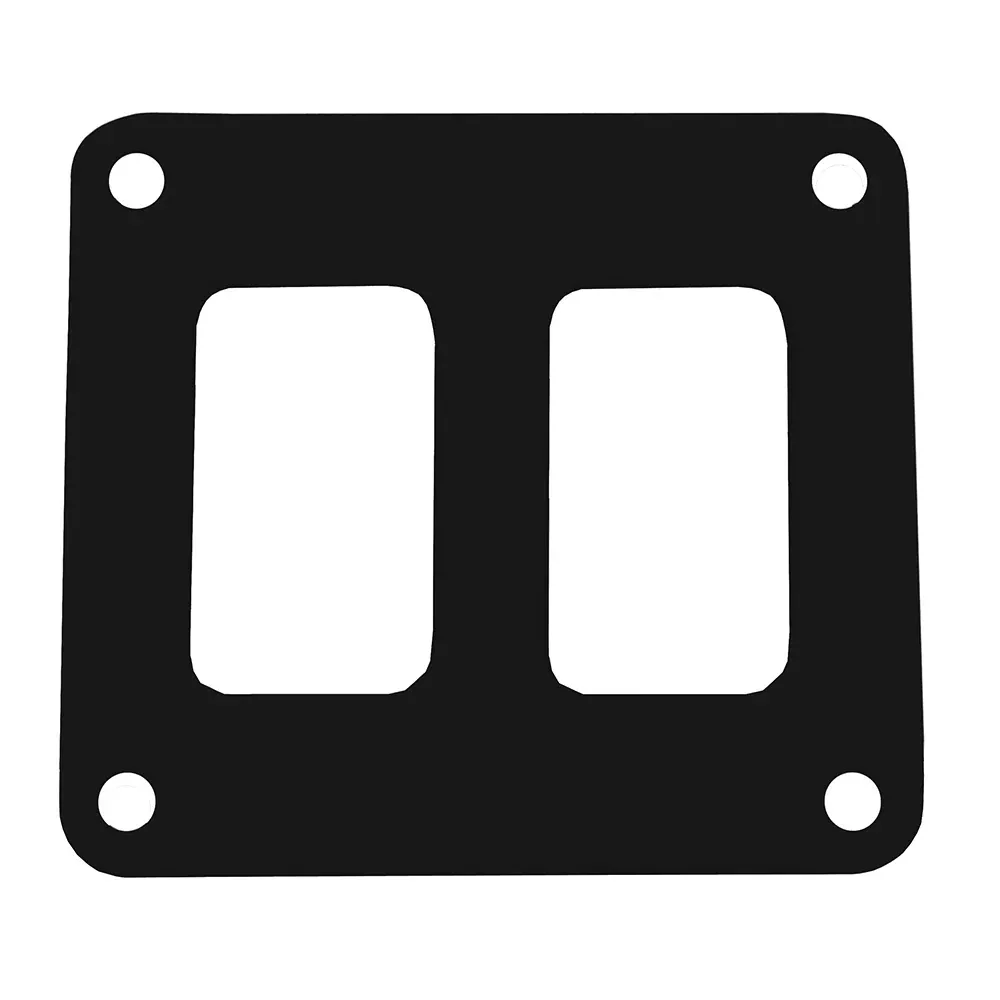 Pacer Switch Panel - 2 Switch1 Row - 3" x 2.75" - Black Powder Coated Aluminum