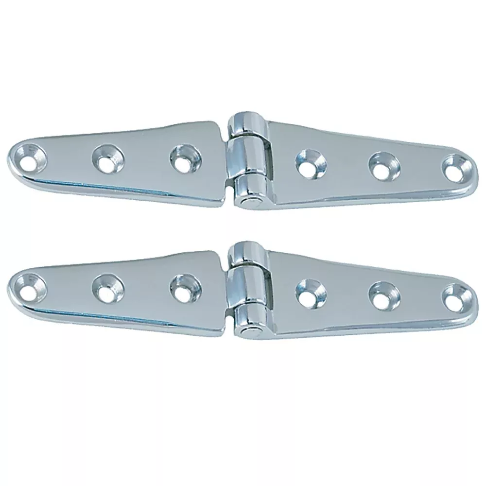 Perko 8" Chrome Plated Bronze Strap Hinges [0120DP3CHR]