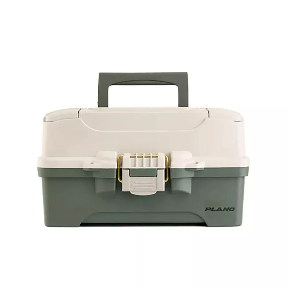 Plano Two-Tray Tackle Box - Green/Tan