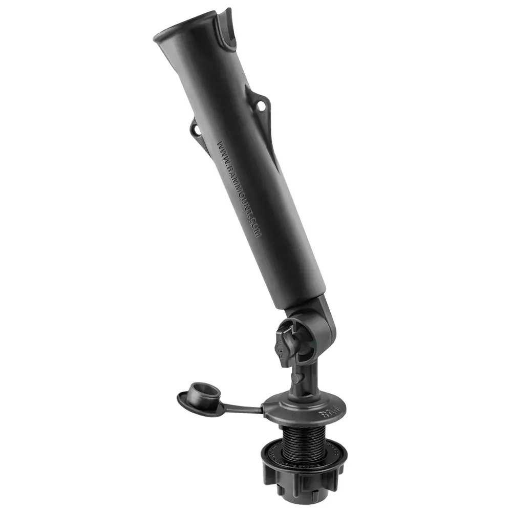 RAM Mount RAM Tough-Tube Fishing Rod Holder w/3" Length Spline PostRound Flush Mounting Base