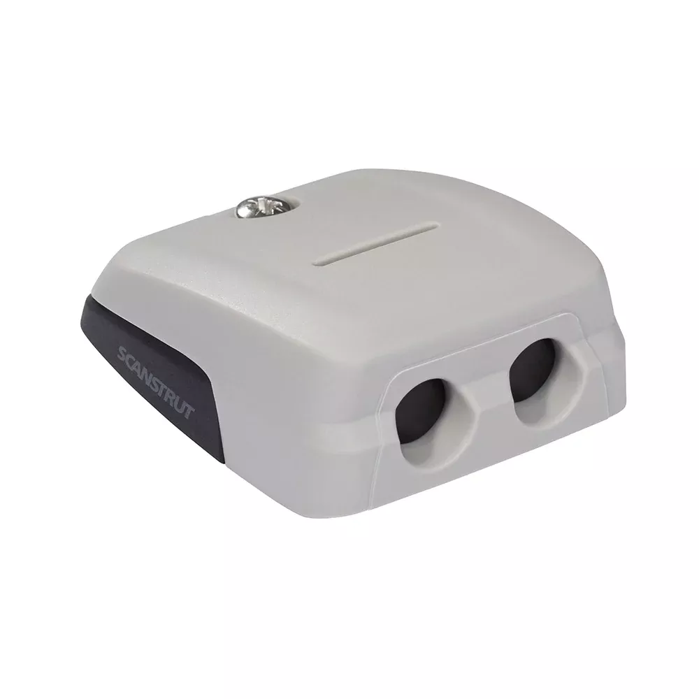 Scanstrut Horizontal Double-Entry Cable Seal - Grey - Multiple Cable Combinations