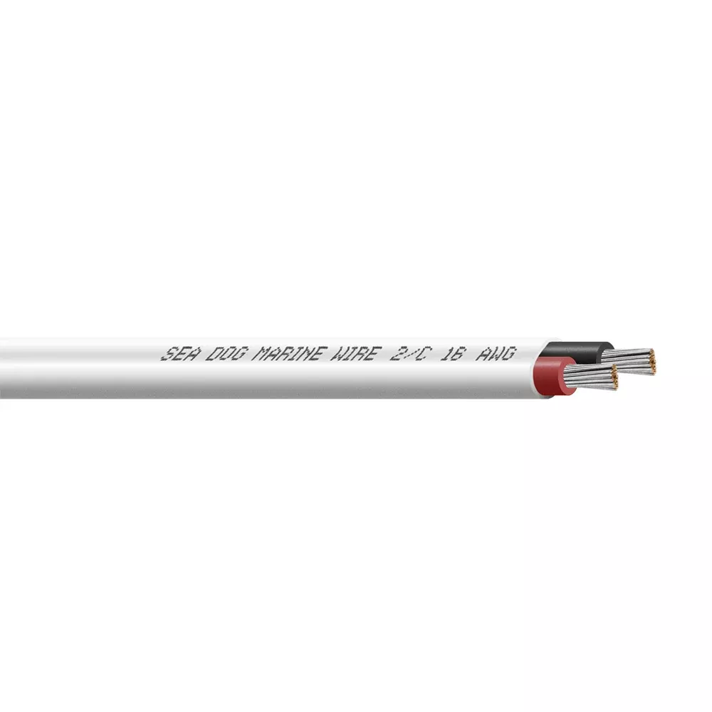 Sea-Dog 16/2 Flat Duplex Wire - Red/Black - 25'