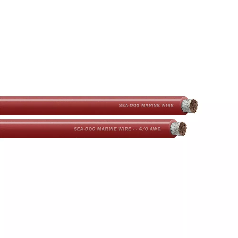 Sea-Dog 4/0 AWG Red Battery Cable - 100'