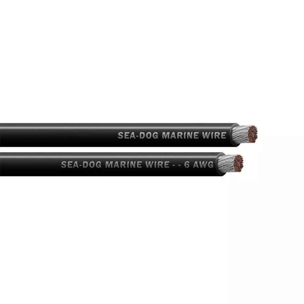 Sea-Dog 6 AWG Black Battery Cable - 500'