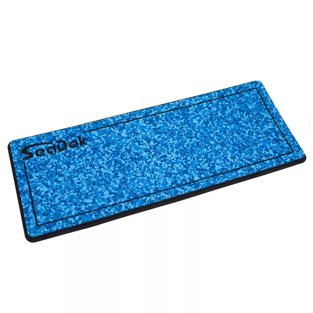 SeaDek 16 x 39″ 20mm Dual Density Large Helm Pad w/SeaDek Logo – Brushed Texture – Aqua Camo/Black (406.4mm x 990.6mm x 20mm) [37926-81119]
