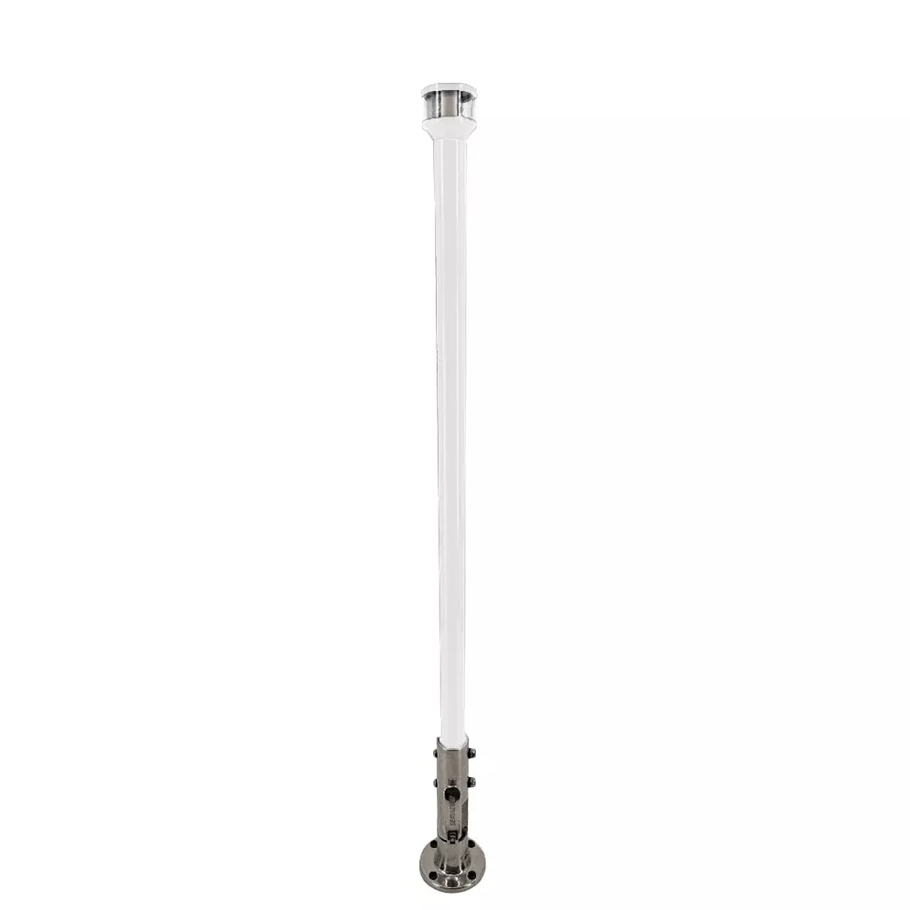 Seaview 24" Manually Folding Light Post w/316 Stainless Steel BaseLTBLED12C5 Navigation Light - White [SVMHB124LEDSSW]