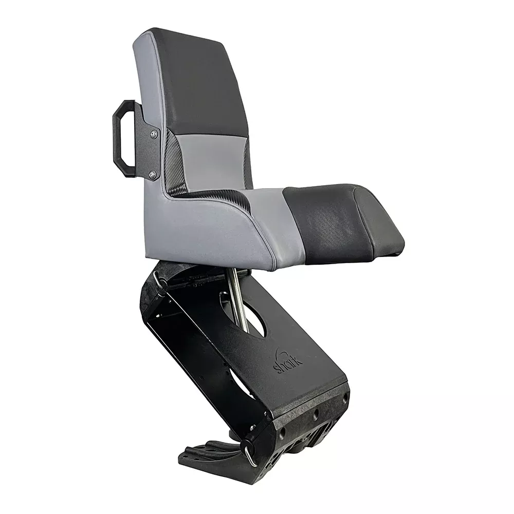 Shark EPIC Seat w/Flex Suspension - Grey Vinyl - Regular Handle