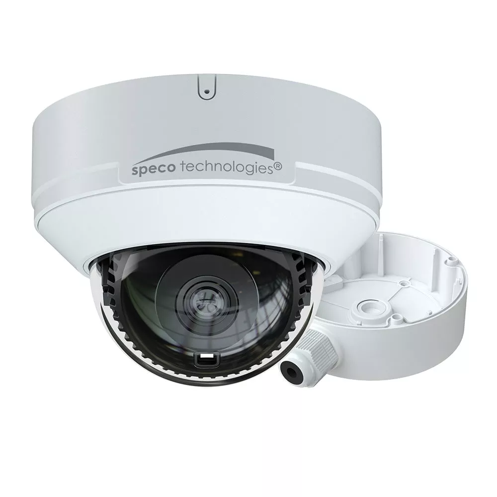 Speco 4MP H.265 AI IP Dome Camera w/IR - 2.8mm Fixed LensJunction Box [O4D9]
