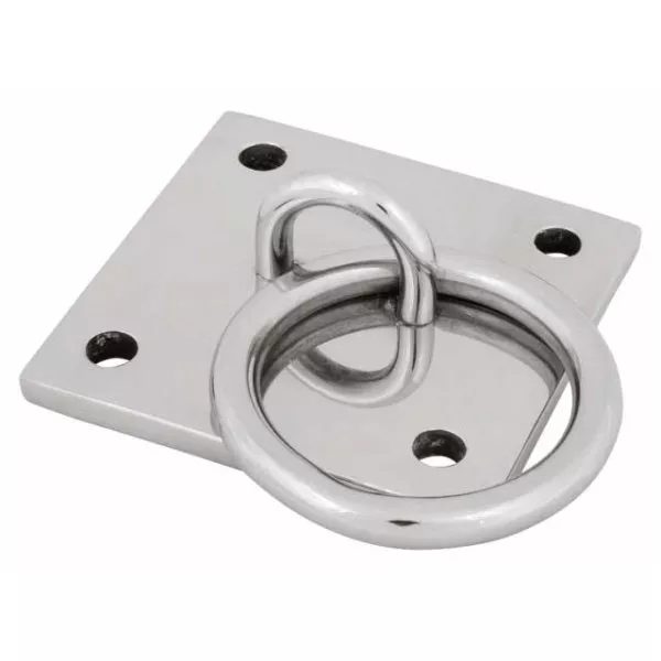 Stainless Steel 304 Mooring Ring with Square Base Plate