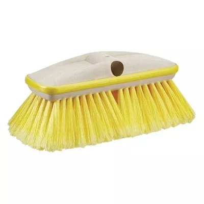 Star Brite 8 Inch Deluxe Block Soft Wash Brush with Bumper - Yellow (HN)