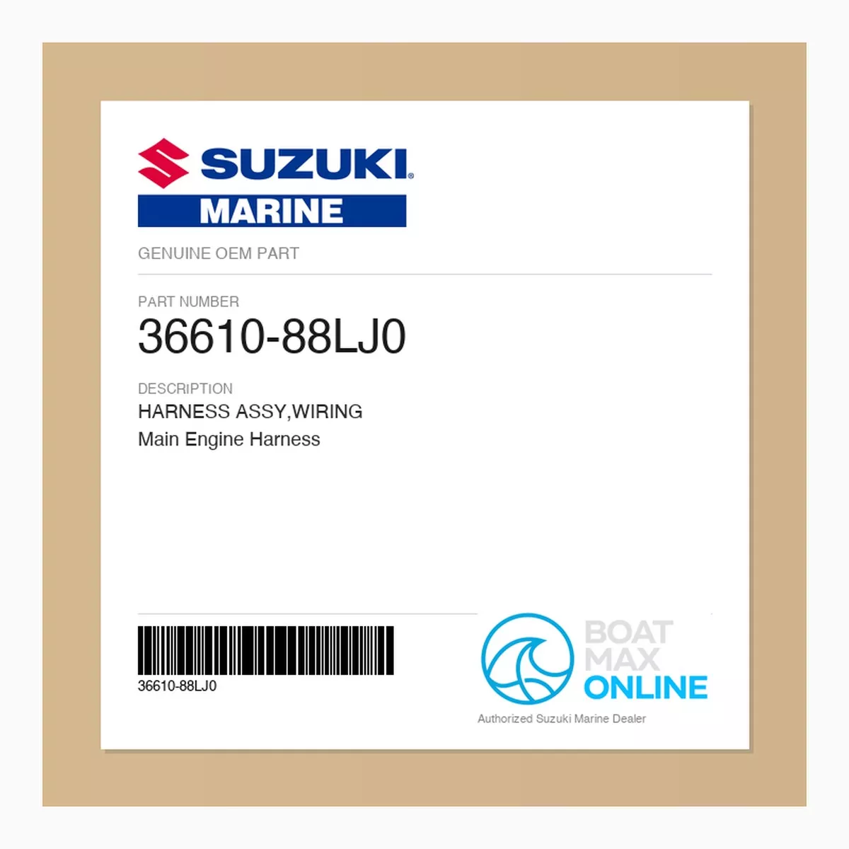 Suzuki OEM Wiring Harness Assembly 36610-88LJ0 | Main Engine Harness
