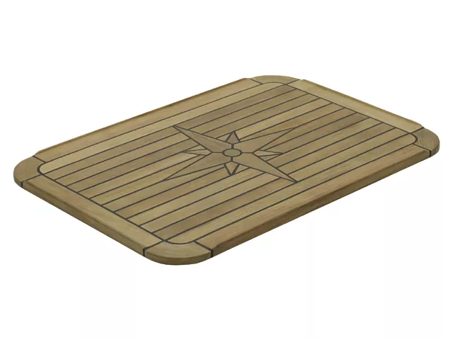 Teak Boat Table Top Classic Soft