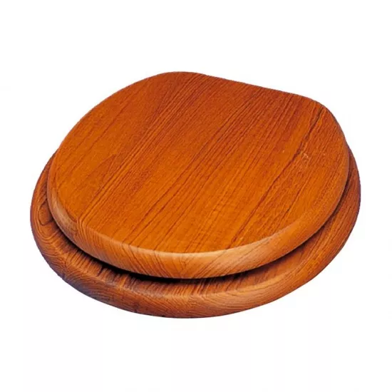 Teak Toilet Seat 40 x 37 cm