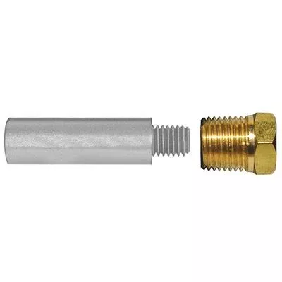 Tecnoseal E1 Pencil Zinc w/Brass Cap [TEC-E1-C] (HN)